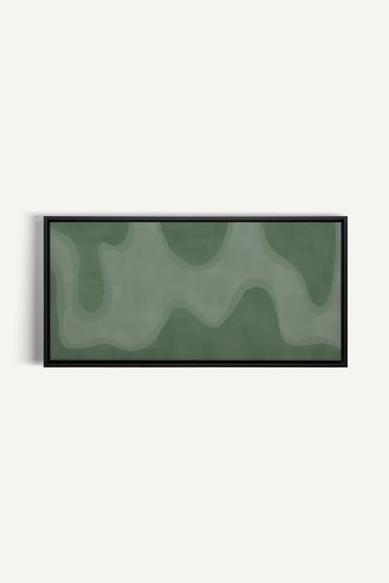 OLEKA CANVAS - WAVES OF SERENITY, Oeuvre sur toile étirée, encadré Noir