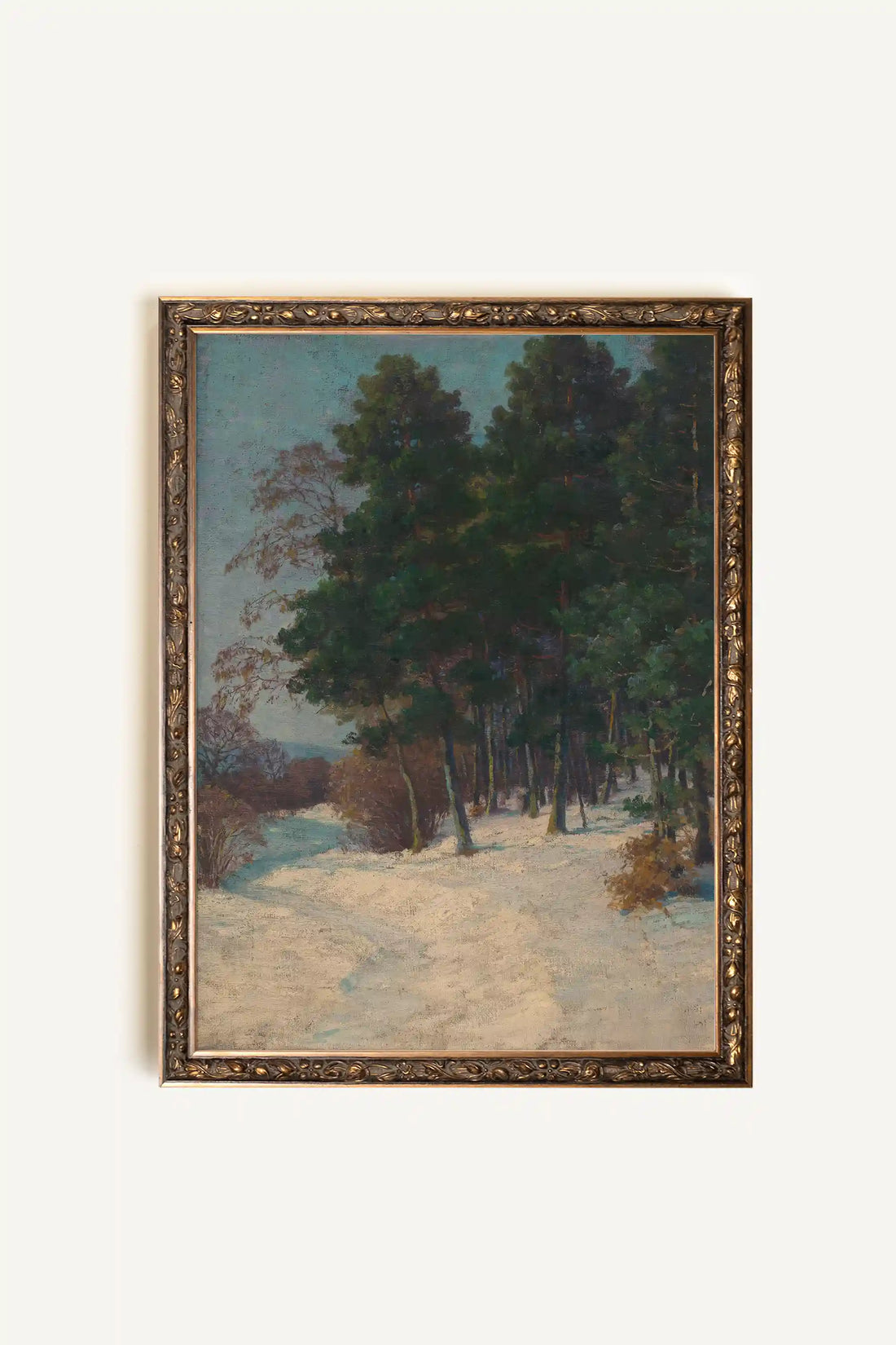 WHISPER OF PINES, Oeuvre sur toile rigide, encadré Vintage Bronze