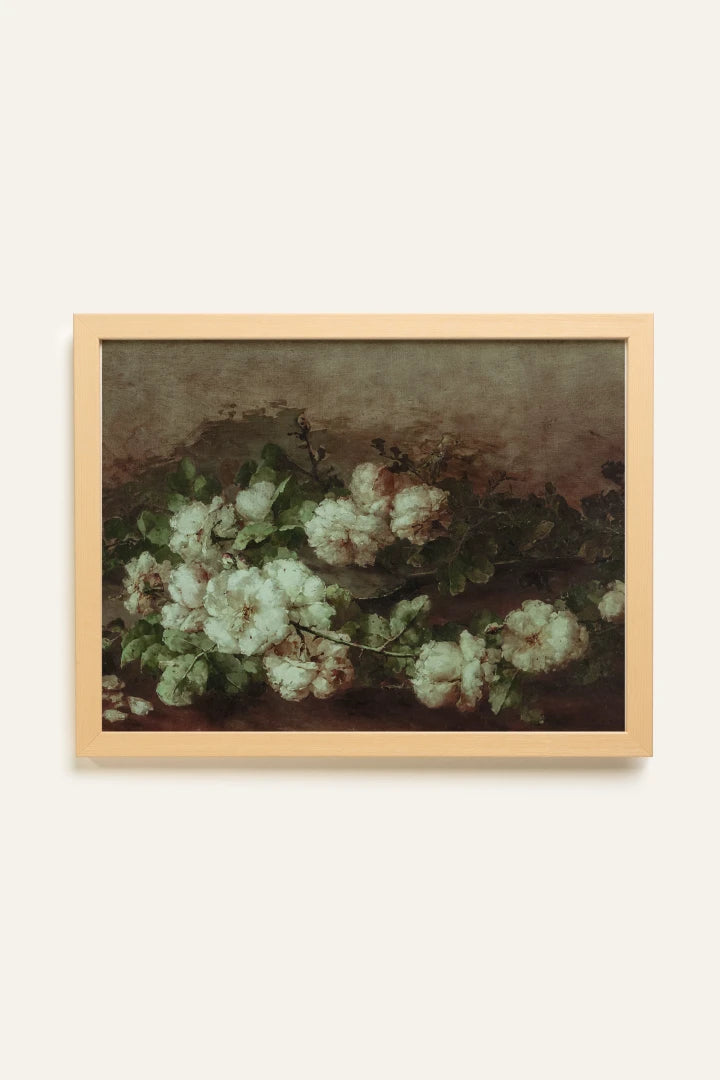 WHITE PEONY, Toile Rigide