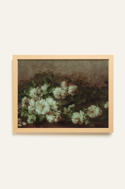 WHITE PEONY, Toile Rigide