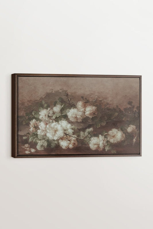 WHITE PEONY, Work on stretched canvas