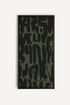 OLEKA CANVAS - WILD SCRIPT, Oeuvre sur toile étirée, encadré Brun Noyer