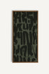 OLEKA CANVAS - WILD SCRIPT, Oeuvre sur toile étirée, encadré Brun Chêne