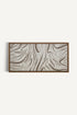 OLEKA CANVAS - WILD WAVES, Oeuvre sur toile étirée, encadré Brun Chêne