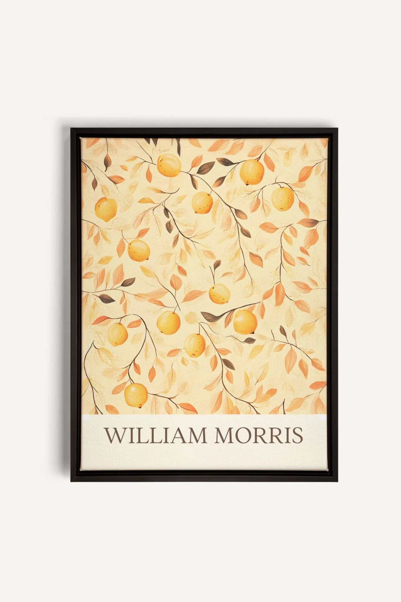 OLEKA CANVAS - WILLIAM MORRIS II, Oeuvre sur toile étirée, encadré Noir