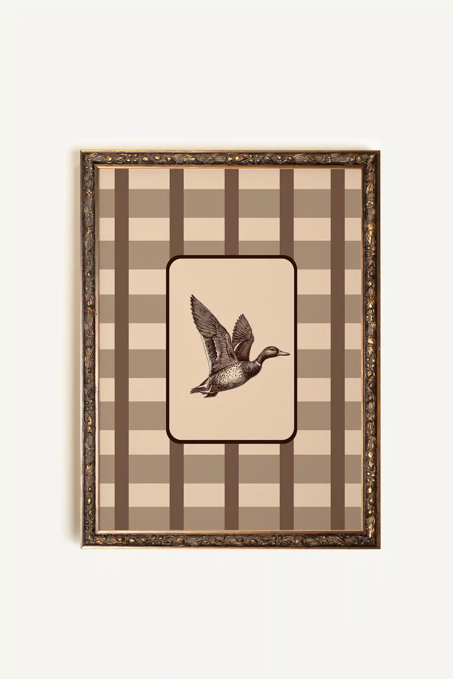 WINGS OF TIME, Oeuvre sur toile étirée, encadré Vintage Bronze