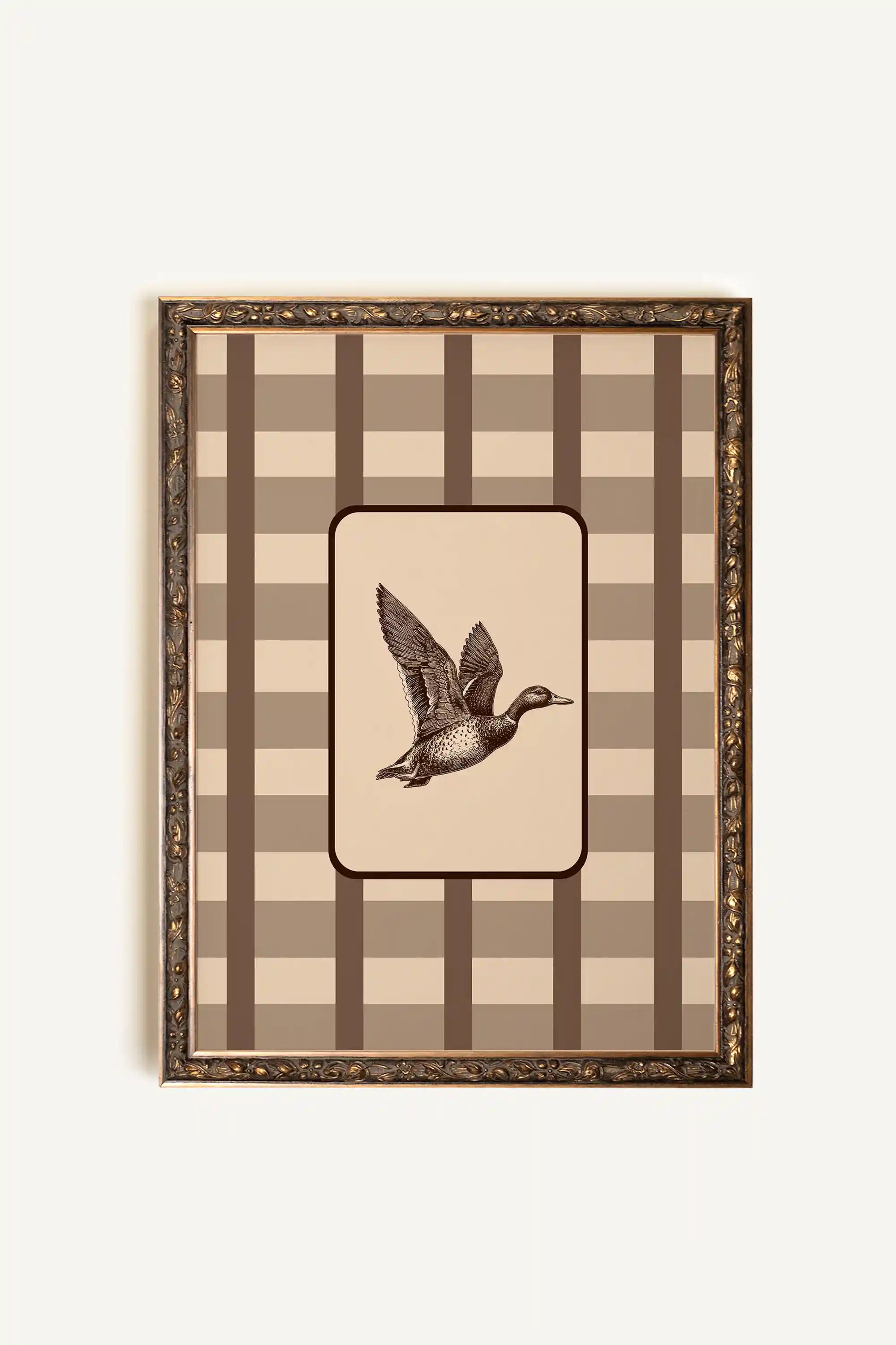 WINGS OF TIME, Oeuvre sur toile étirée, encadré Vintage Bronze