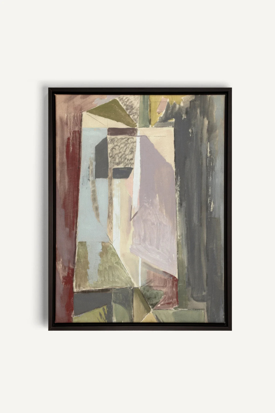 WINTER FRAGMENTS, Oeuvre sur toile étirée, encadré Noir