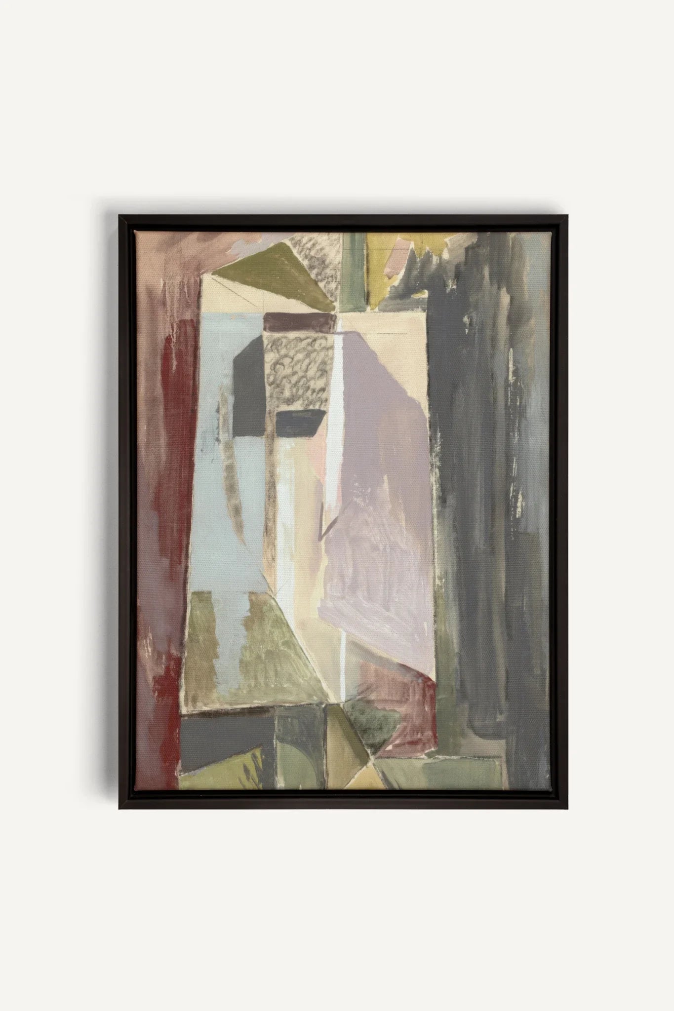 WINTER FRAGMENTS, Oeuvre sur toile étirée, encadré Noir