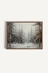 OLEKA CANVAS - WINTER SHADOWS, Oeuvre sur toile étirée, encadré Brun Chêne
