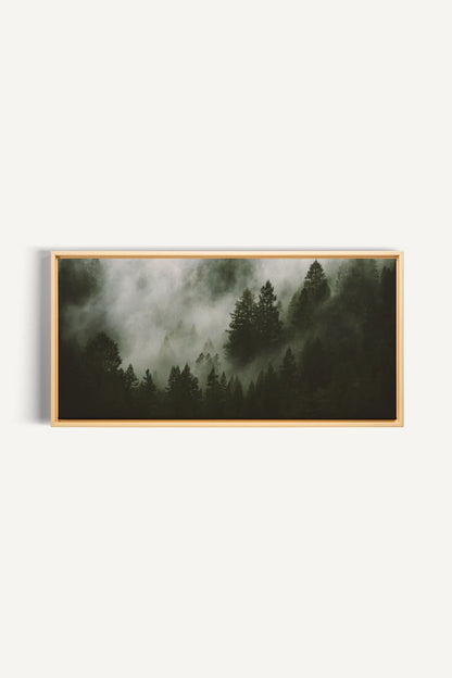 WOODLAND VEIL, Oeuvre sur toile étirée, encadré Naturel Clair