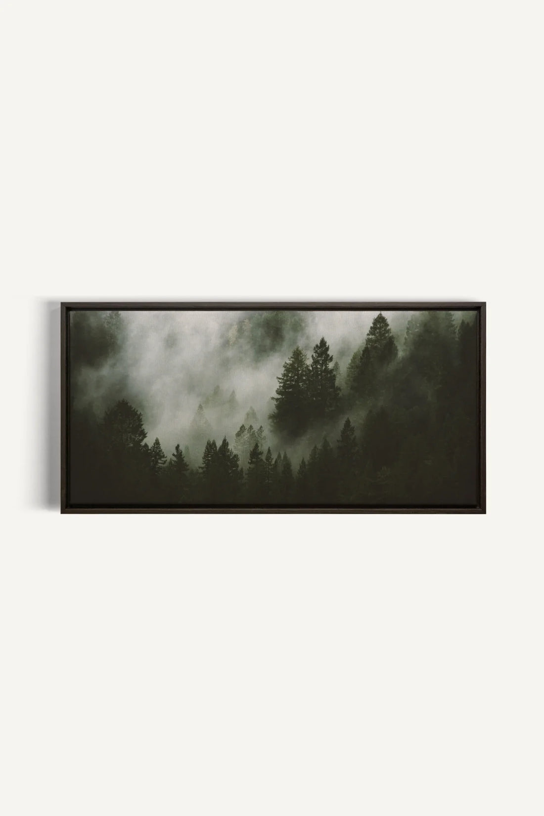 WOODLAND VEIL, Oeuvre sur toile étirée, encadré Brun Noyer