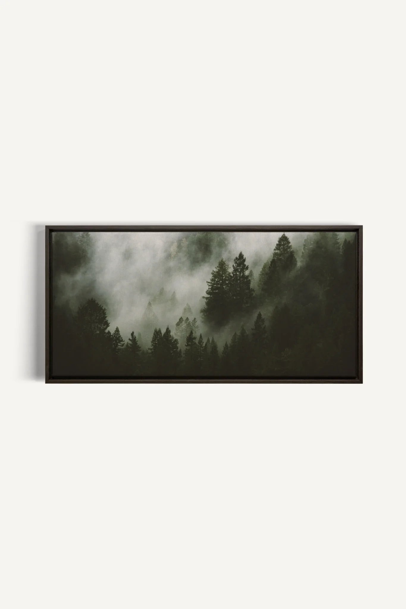 WOODLAND VEIL, Oeuvre sur toile étirée, encadré Brun Noyer