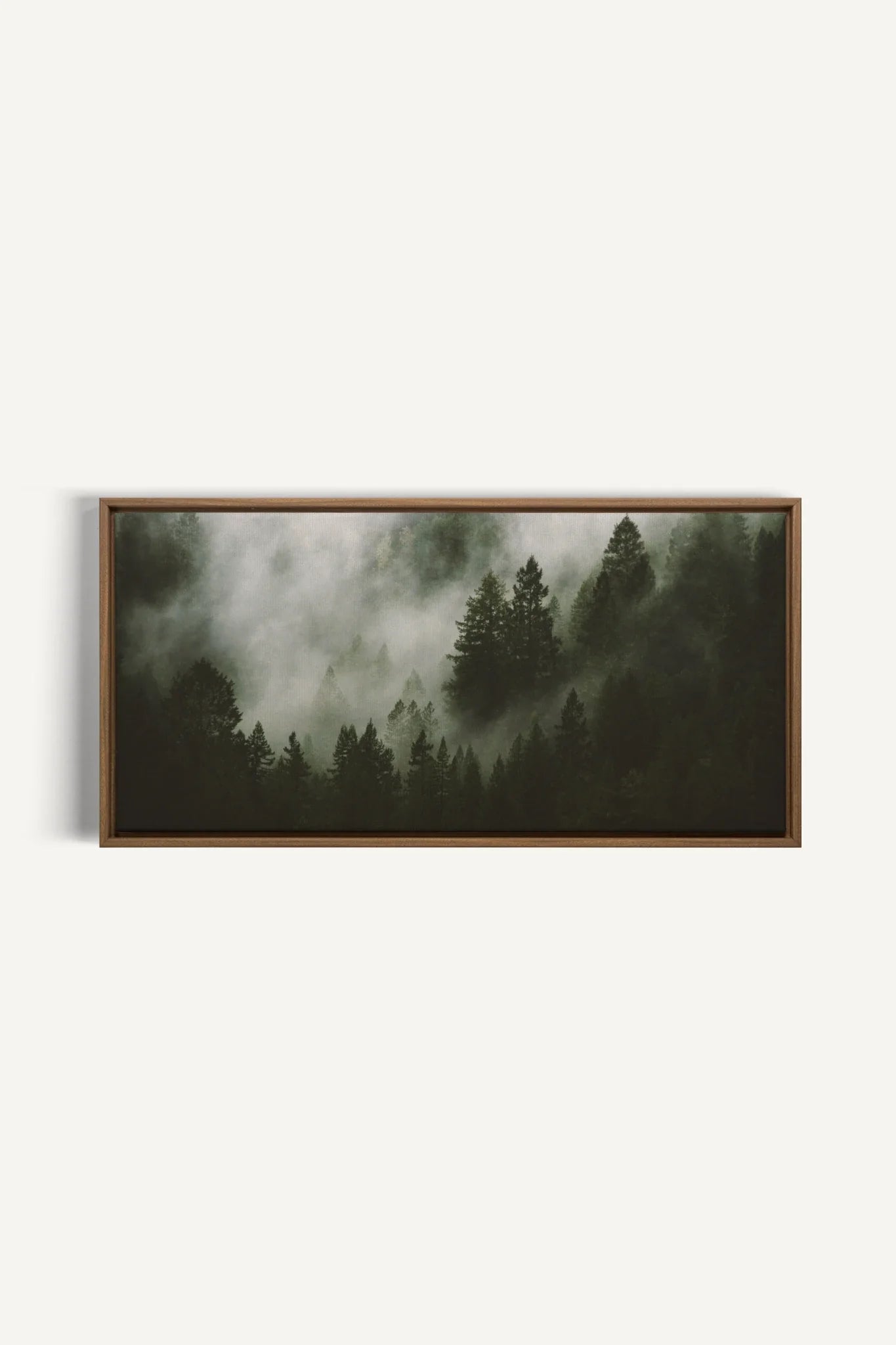 WOODLAND VEIL, Oeuvre sur toile étirée, encadré Brun Chêne