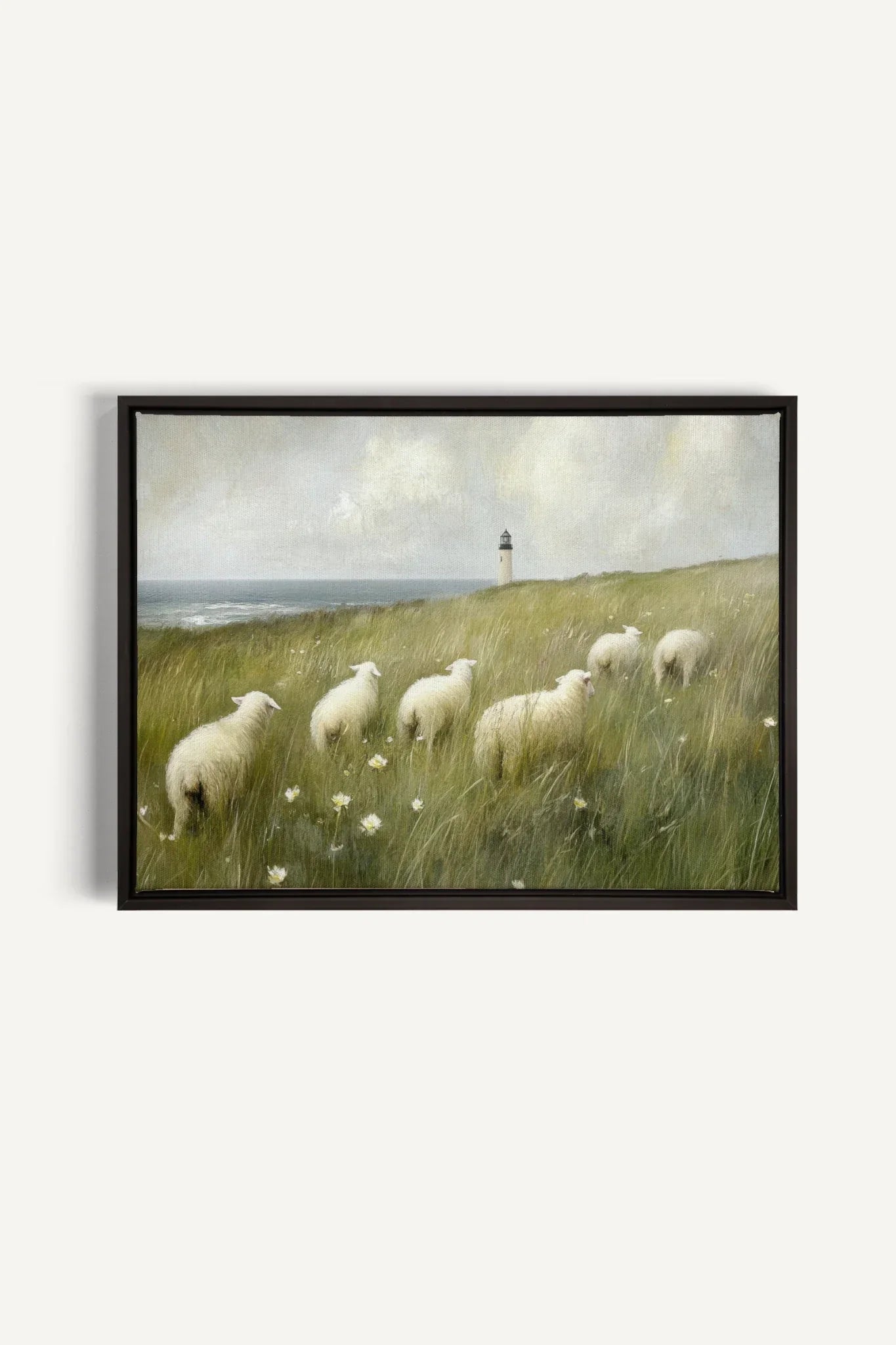 OLEKA CANVAS - WOOL &amp; WIND, Oeuvre sur toile étirée, encadré Noir