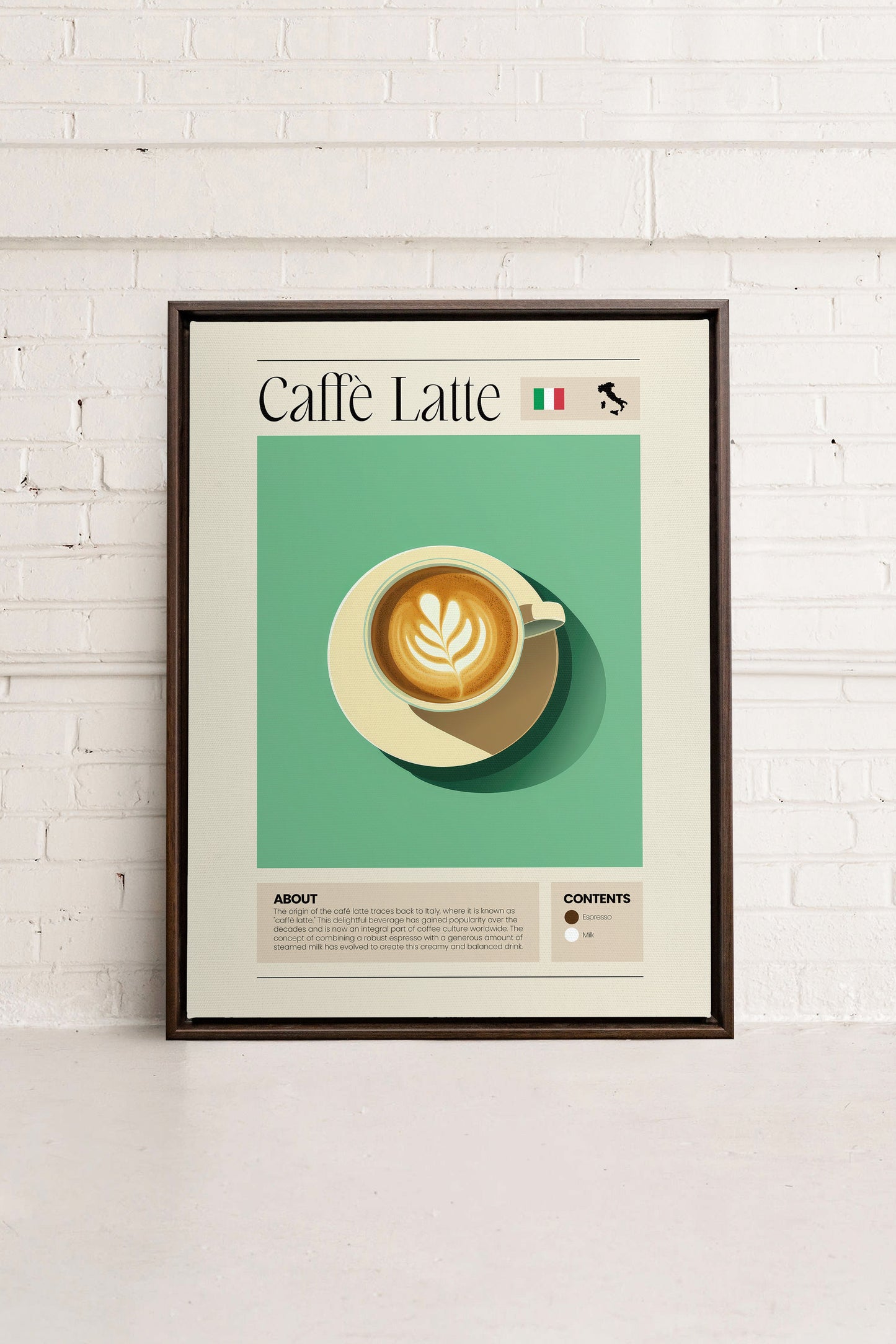 CAFFÈ LATTE, Work on stretched canvas
