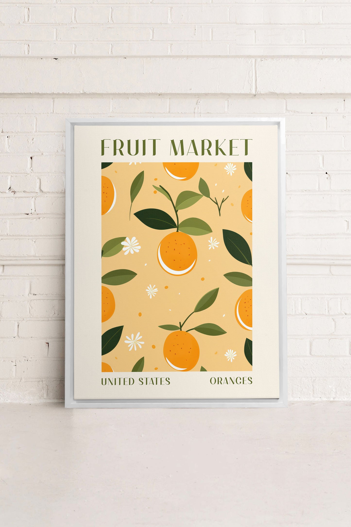 ORANGE TANGO, printed canvas
