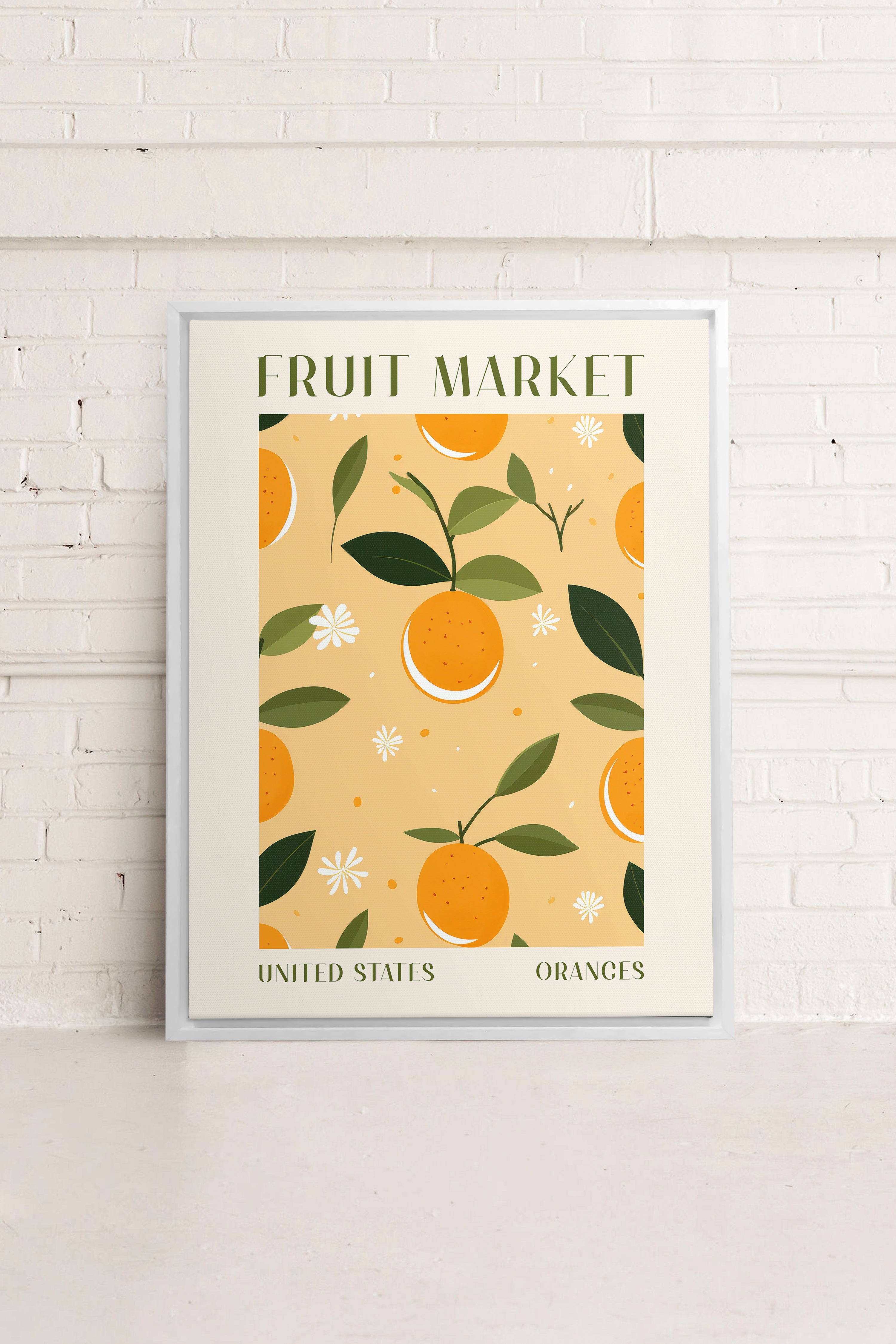ORANGE TANGO, toile imprimée