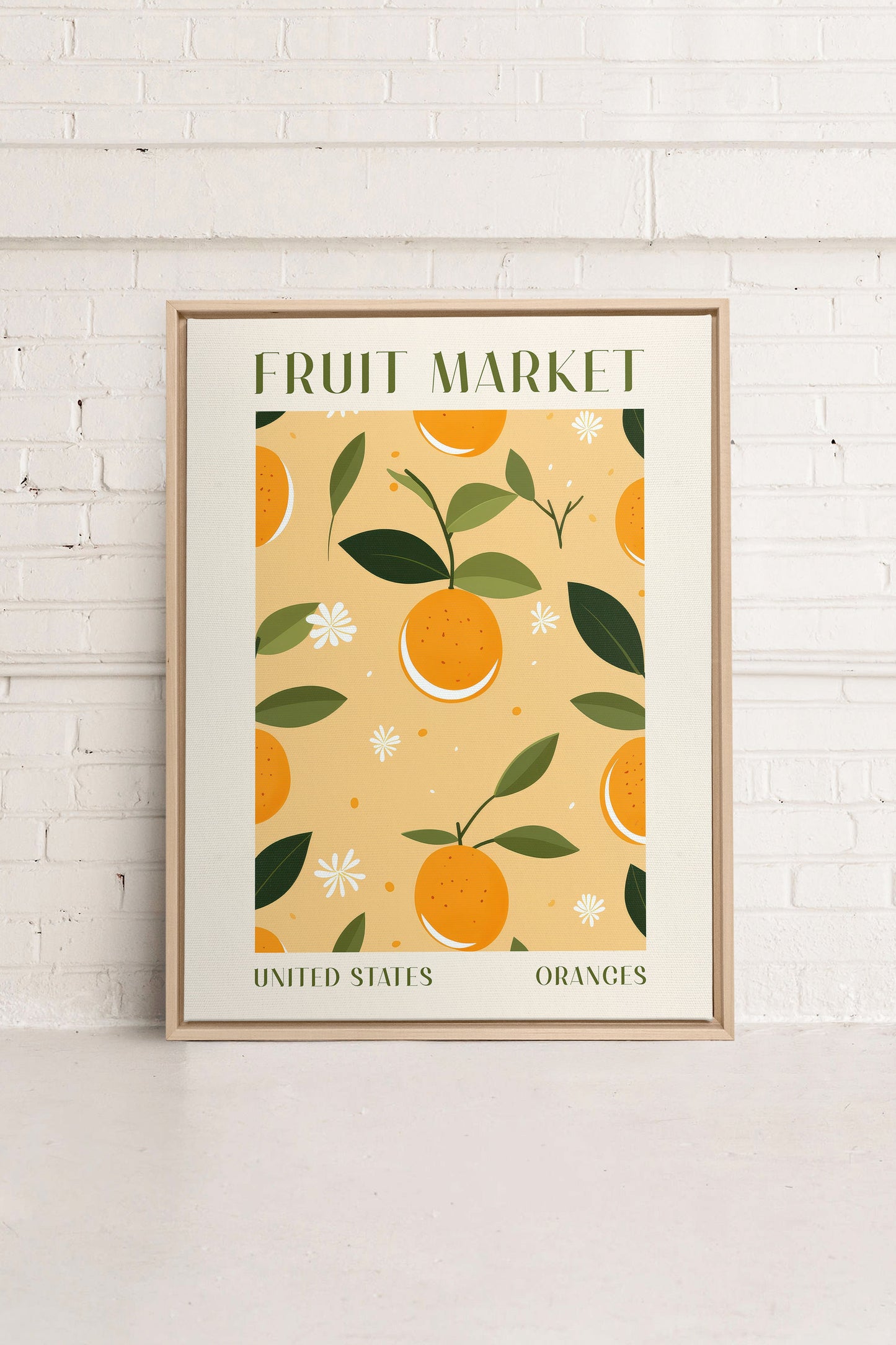 ORANGE TANGO, printed canvas