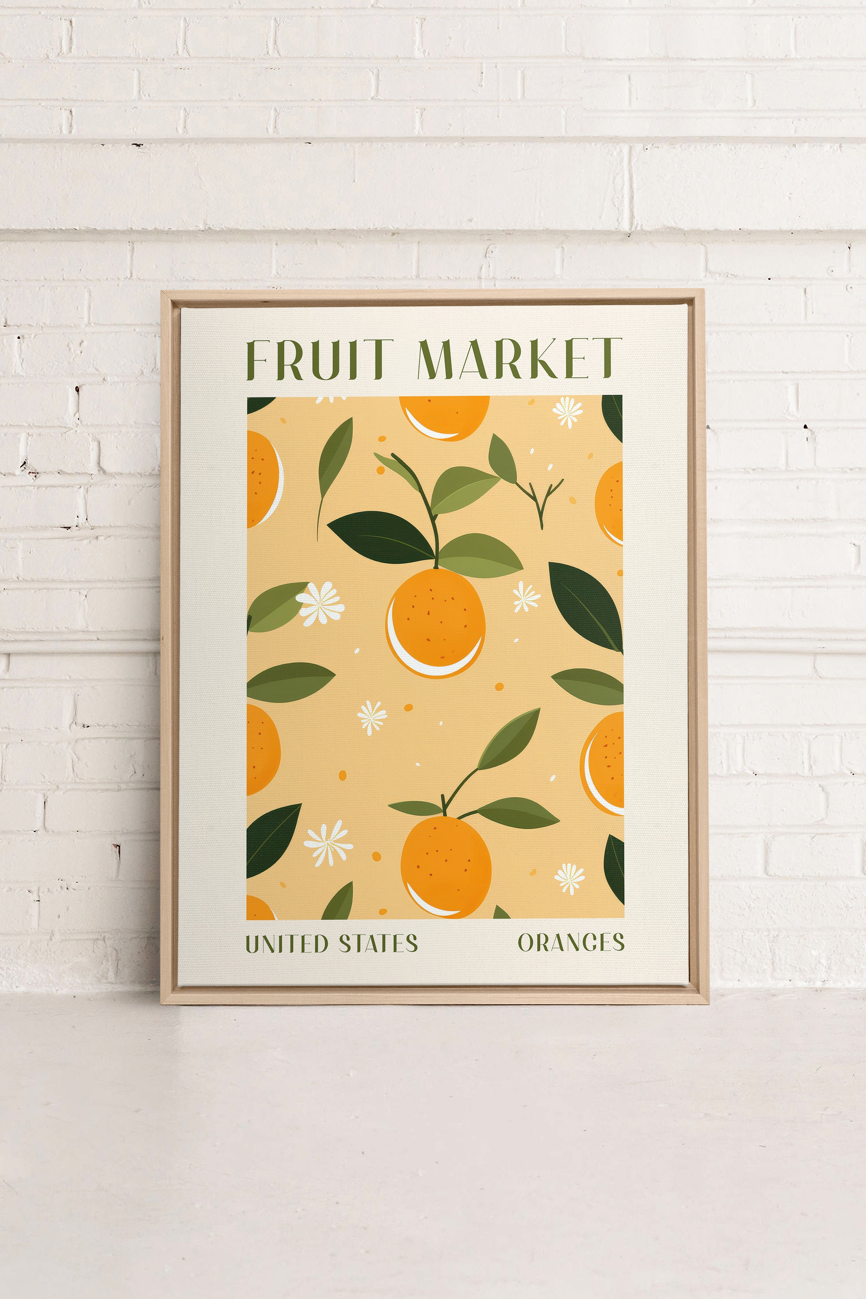 ORANGE TANGO, toile imprimée