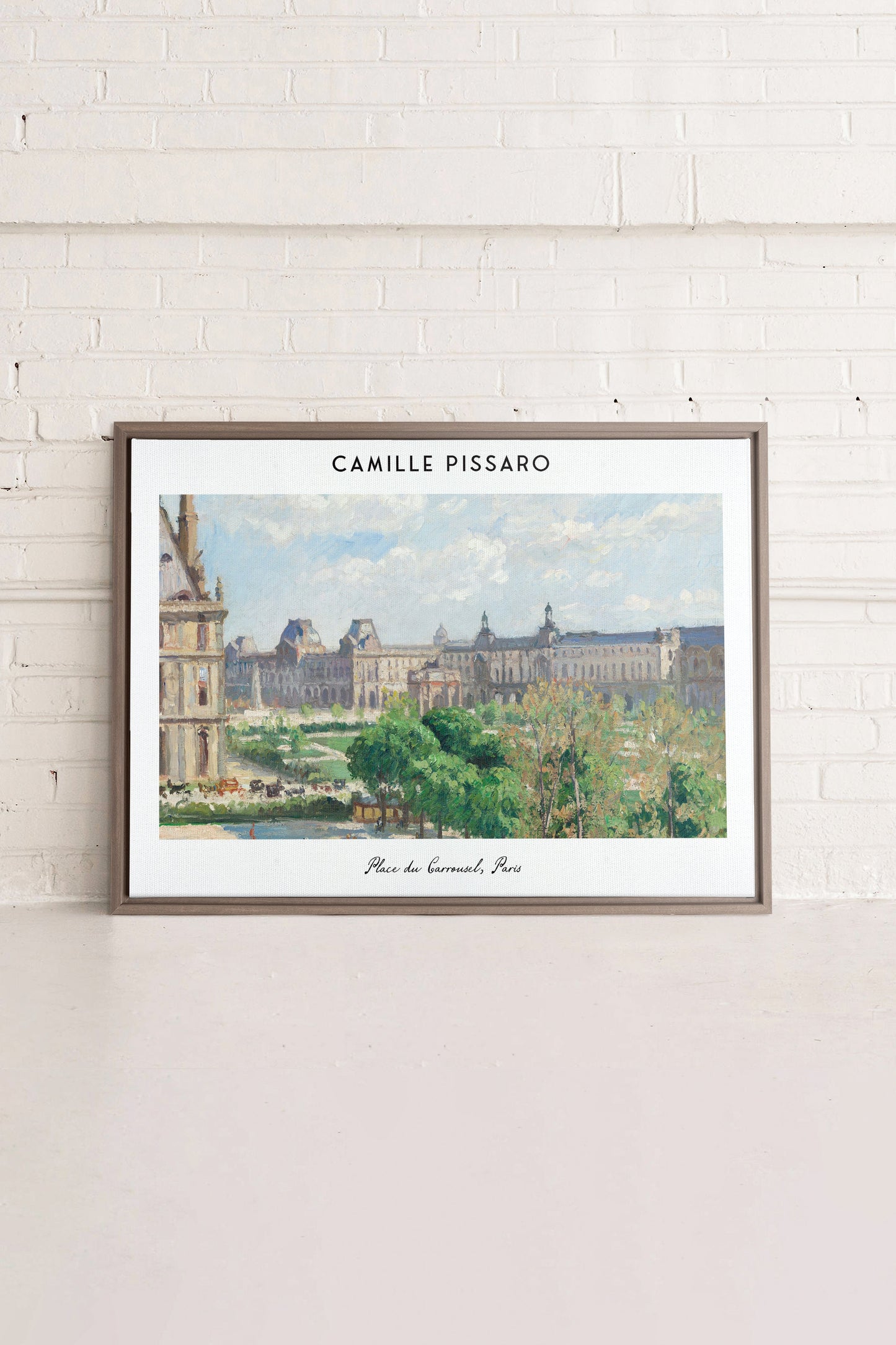 PLACE DU CARROUSEL, Work on stretched canvas