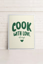 COOK WITH LOVE, Oeuvre sur toile étirée