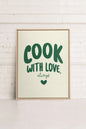COOK WITH LOVE, Oeuvre sur toile étirée
